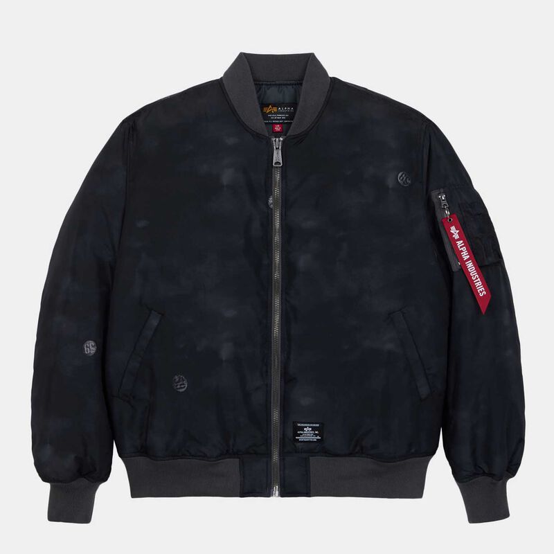 Alpha Industries MA-1 Relaxed Fit Flight Jacket (Oxford Vintage Print) image number 2